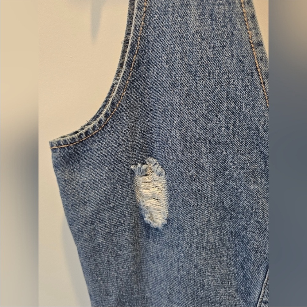 PrettyLittleThing  Blue Denim Fabric - Picture 3 of 8